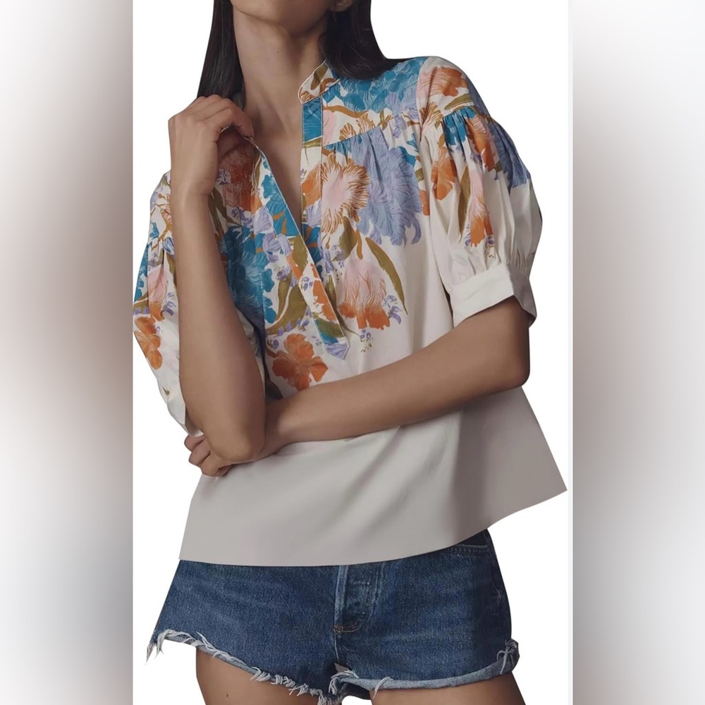 Anthropologie Darcey Popover Top